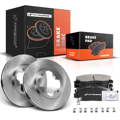 Front Disc Brake Rotors & Ceramic Brake Pads
