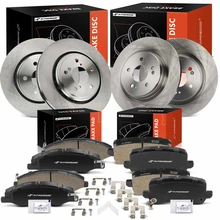 2018-2023 Honda Odyssey Brake Pad and Rotor Kit Set of 12 Front & Rear A-Premium APBRPR1647