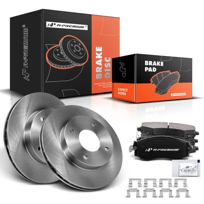 Front Disc Brake Rotors & Ceramic Brake Pads