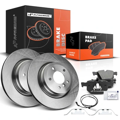 Rear Disc Brake Rotors & Ceramic Brake Pads