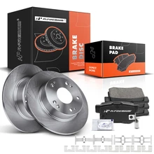 Rear Disc Brake Rotors & Ceramic Brake Pads for Honda Accord 2003-2007 Acura TSX