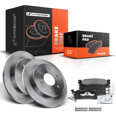 Rear Disc Brake Rotors & Ceramic Brake Pads