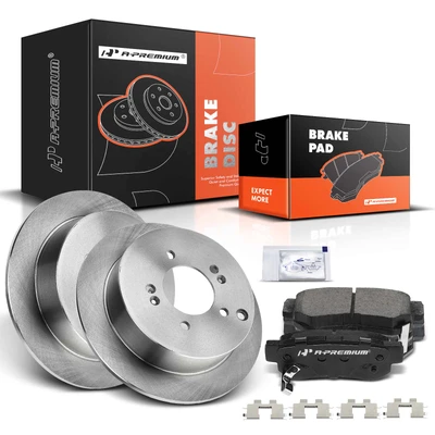Rear Disc Brake Rotors & Ceramic Brake Pads