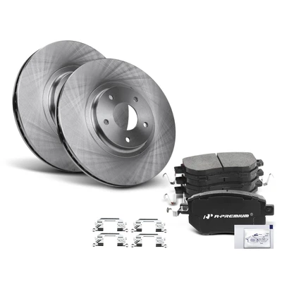 Front Disc Brake Rotors & Ceramic Brake Pads