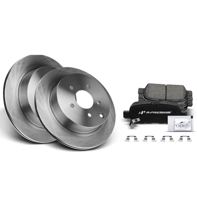 Rear Disc Brake Rotors & Ceramic Brake Pads