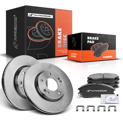 Front Disc Brake Rotors & Ceramic Brake Pads