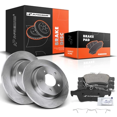 Rear Disc Brake Rotors & Ceramic Brake Pads