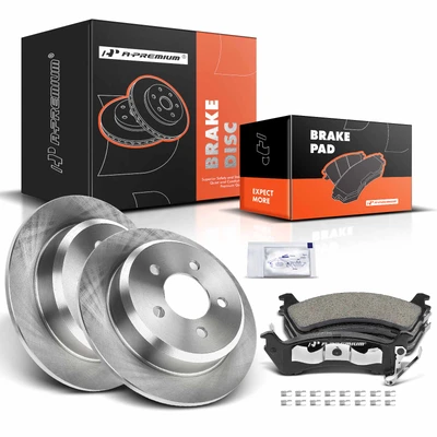 Rear Disc Brake Rotors & Ceramic Brake Pads
