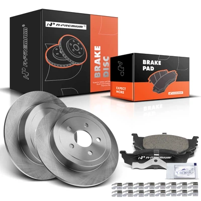 Rear Disc Brake Rotors & Ceramic Brake Pads
