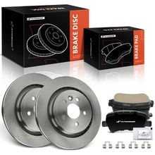 2011-2018 Volvo S60 Brake Pad and Rotor Kit Set of 6 Rear Driver & Passenger A-Premium APBRPR1816