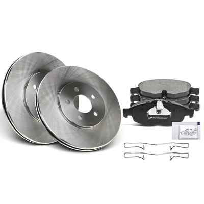 Front Disc Brake Rotors & Ceramic Brake Pads