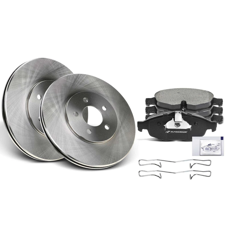 2001-2006 Dodge Stratus Brake Pad and Rotor Kit Set of 6 Front Driver & Passenger A-Premium APBRPR096