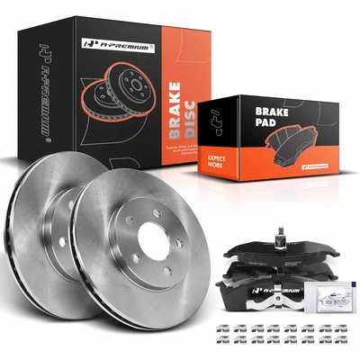 Front Disc Brake Rotors & Ceramic Brake Pads