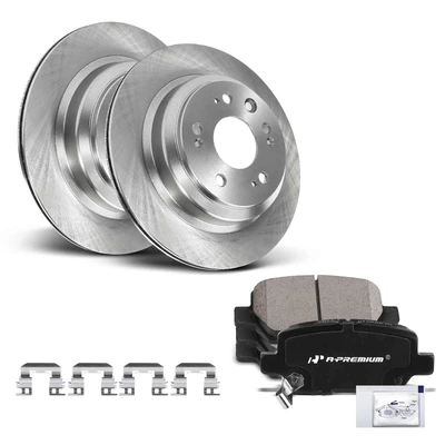 Rear Disc Brake Rotors & Ceramic Brake Pads