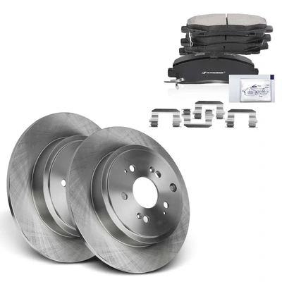 Front Disc Brake Rotors & Ceramic Brake Pads