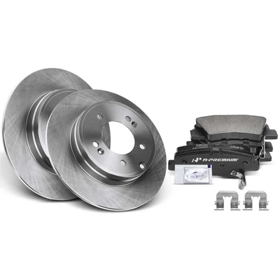 Rear Disc Brake Rotors & Ceramic Brake Pads