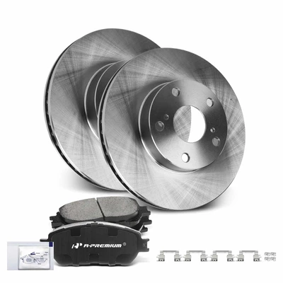 Front Disc Brake Rotors & Ceramic Brake Pads