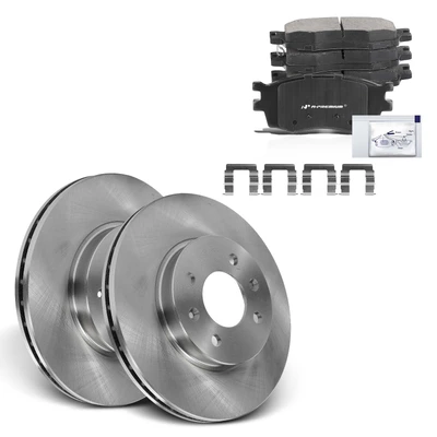 Front Disc Brake Rotors & Ceramic Brake Pads