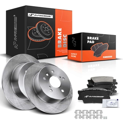 Rear Disc Brake Rotors & Ceramic Brake Pads