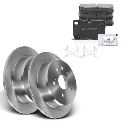 Rear Disc Brake Rotors & Ceramic Brake Pads