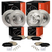 2010-2011 Hyundai Genesis Brake Pad and Rotor Kit, 12 Pcs, Front & Rear, A-Premium, APBRPR1660