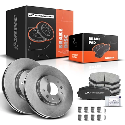 Front Disc Brake Rotors & Ceramic Brake Pads