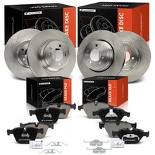 2005-2008 BMW 760Li Brake Rotor and Pad Kit, 12 Pcs, Front & Rear, A-Premium, APBRPR1661