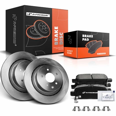 Rear Disc Brake Rotors & Ceramic Brake Pads