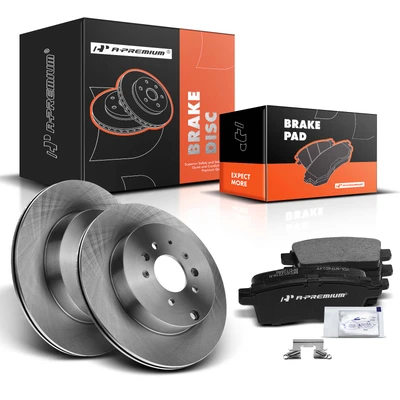 Rear Disc Brake Rotors & Ceramic Brake Pads