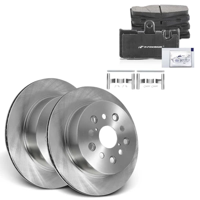 Rear Disc Brake Rotors & Ceramic Brake Pads