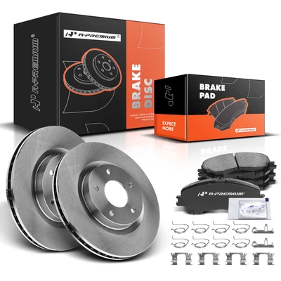 Front Disc Brake Rotors & Ceramic Brake Pads