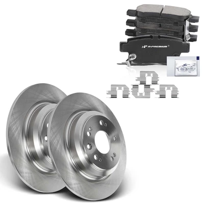 Rear Disc Brake Rotors & Ceramic Brake Pads