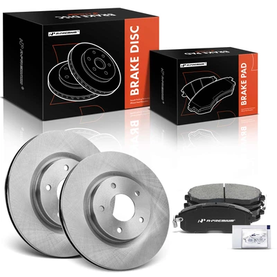 Front Disc Brake Rotors & Ceramic Brake Pads