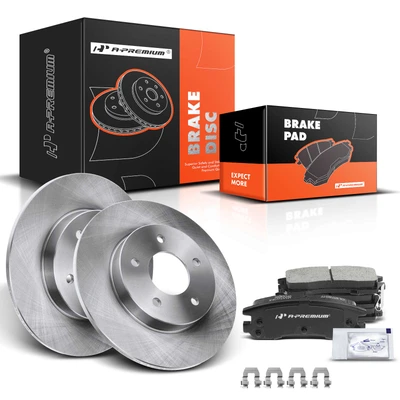 Rear Disc Brake Rotors & Ceramic Brake Pads