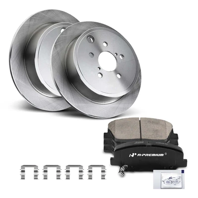 Front Disc Brake Rotors & Ceramic Brake Pads