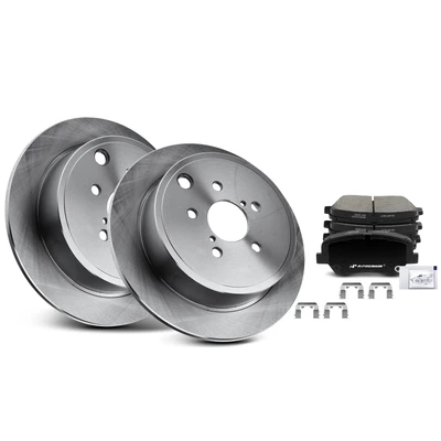 Front Disc Brake Rotors & Ceramic Brake Pads