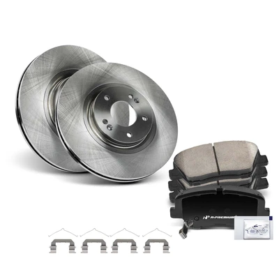 Front Disc Brake Rotors & Ceramic Brake Pads