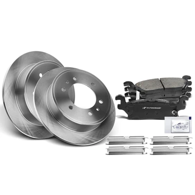 Rear Disc Brake Rotors & Ceramic Brake Pads