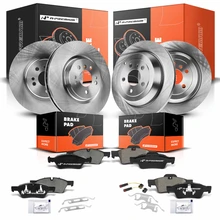 Front & Rear Disc Brake Rotors & Ceramic Brake Pads