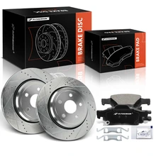2018-2020 Jeep Grand Cherokee Brake Pad and Rotor Kit Set of 6 Rear Driver & Passenger A-Premium APBRPS1231