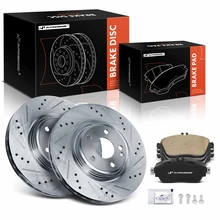 2017-2019 INFINITI QX30 Brake Pad and Rotor Kit, 6 Pcs, Front Driver & Passenger, A-Premium, APBRPS1293