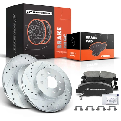 1997-2005 Acura EL Brake Rotor, 6 Pcs, Front Driver & Passenger, A-Premium, APBRPS034