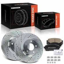 2014-2018 Mazda 6 Brake Pad and Rotor Kit, 6 Pcs, Front Driver & Passenger, A-Premium, APBRPS1405
