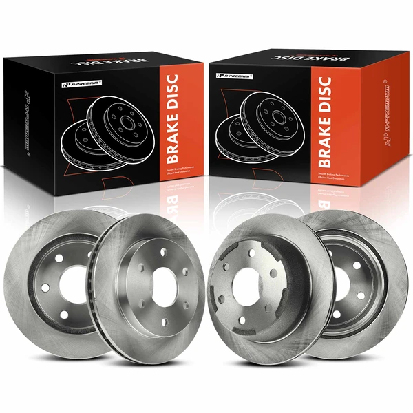 Front & Rear Disc Brake Rotors for 2000-2001 Chevrolet Suburban 1500