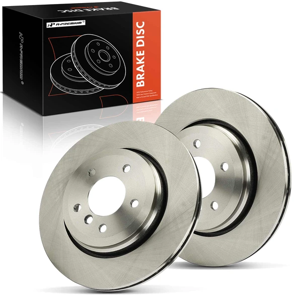 2 Pcs Rear Disc Brake Rotors for BMW 330Ci 2001-2006 330i 2001-2005 330xi 2001-2005
