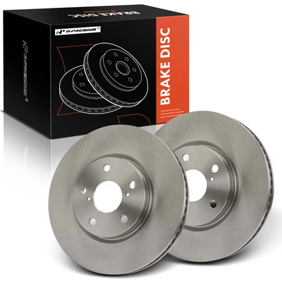 2 Pcs Front Disc Brake Rotors