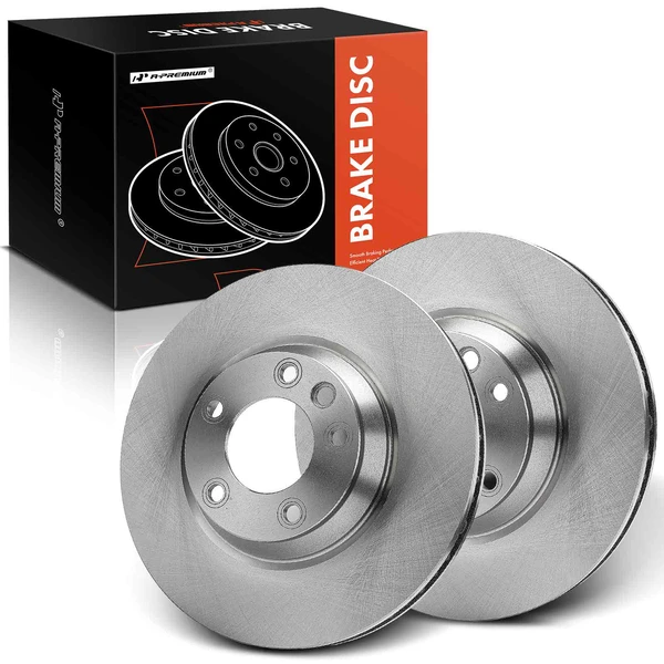 Front Disc Brake Rotors for Audi Q7 07-15 VW Touareg 04-10 Porsche Cayenne 03-18