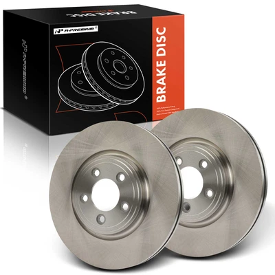 2 Pcs Front Disc Brake Rotors