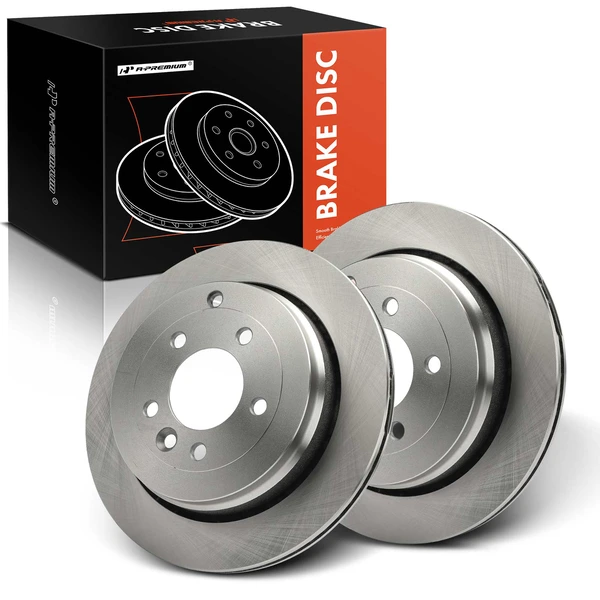 2 Pcs Rear Disc Brake Rotors for Land Rover LR3 2005-2009 V6 4.0L