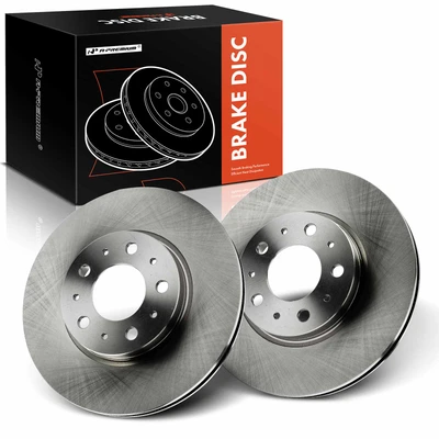 2 Pcs Front Disc Brake Rotors
